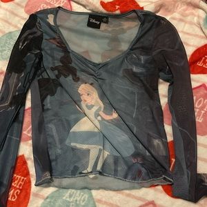 See through Alice and the wonderland top